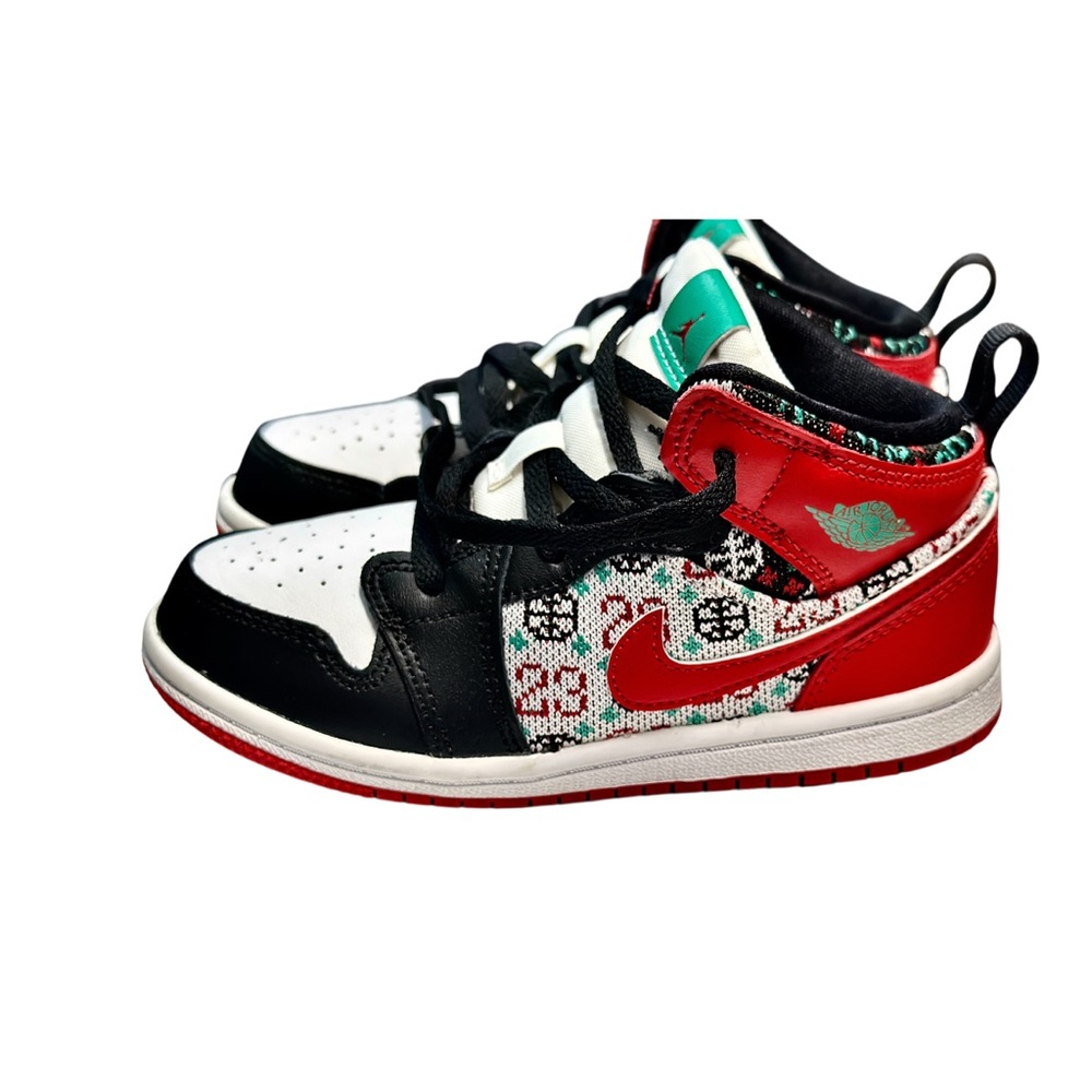 *SOLD* NIKE Jordan 1 Mid "Ugly Christmas Sweater" sneakers